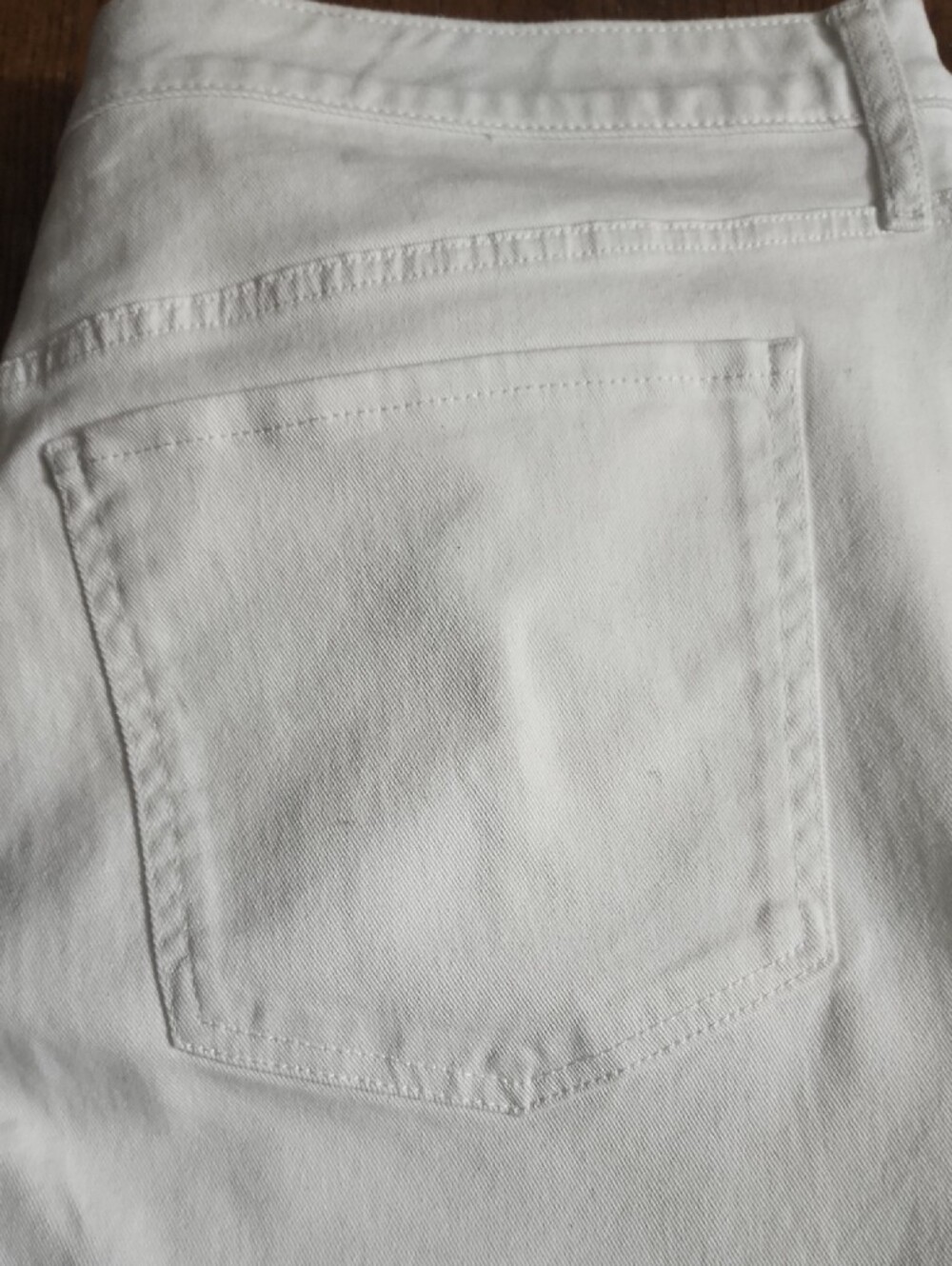 Terra & Sky White Women's Straight Leg Spandex Jeans - Picture 4 of 5